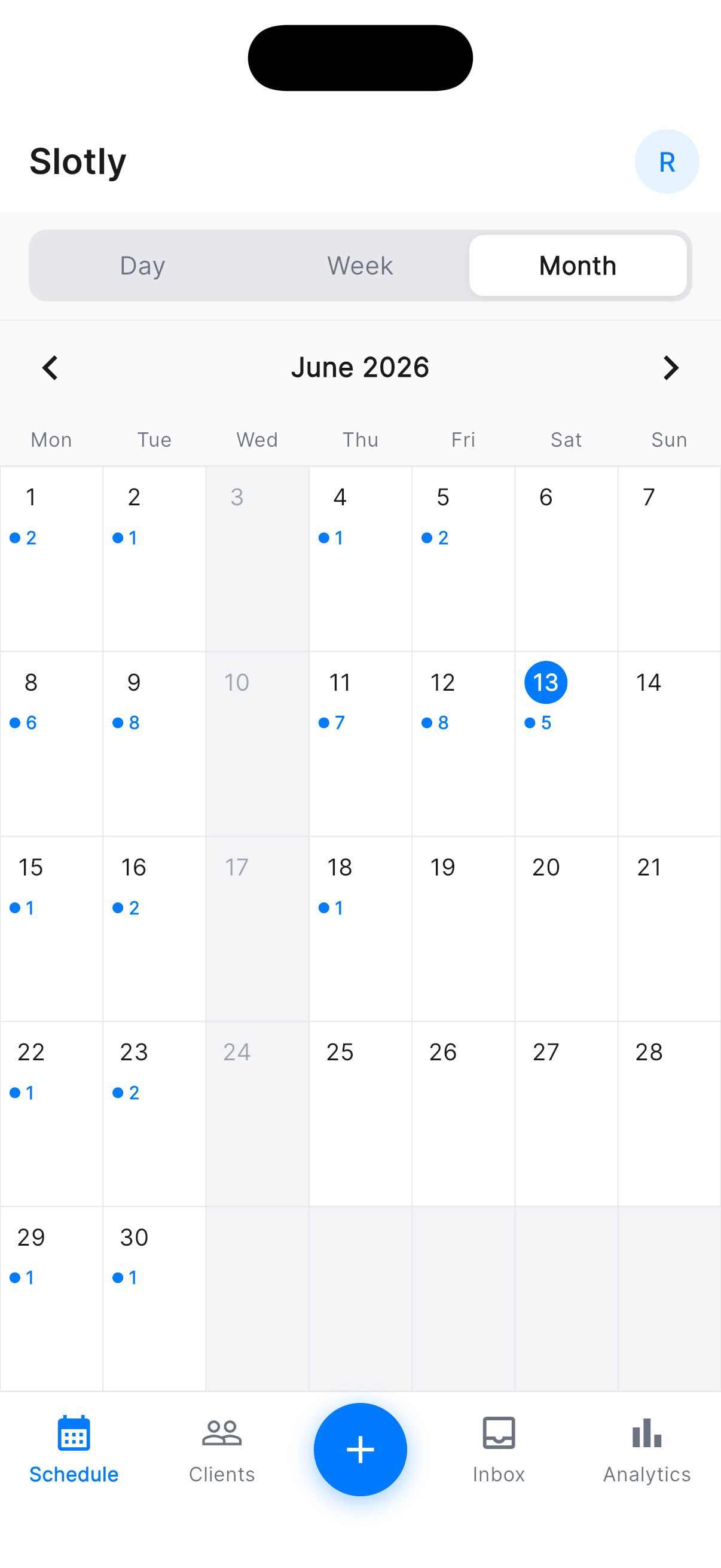 Month view